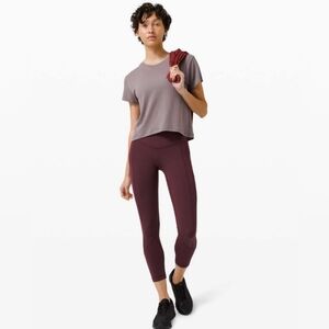 Lululemon All The Right Places Crop II *23"Cassis size 12